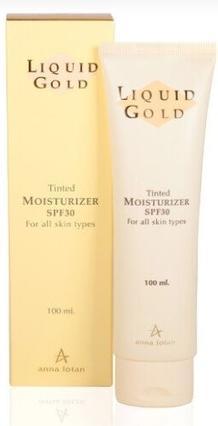 Actual product image Anna Lotan Liquid Gold Tinted Moisturizing Day Cream SPF30 100ml (100 ml, Tinted Day Cream, SPF 30)