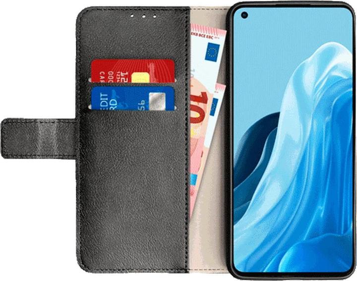 Produktbild Just in Case Pu-Leder Book HÃ¼lle Schwarz OPPO Reno7 (Oppo Reno 7)