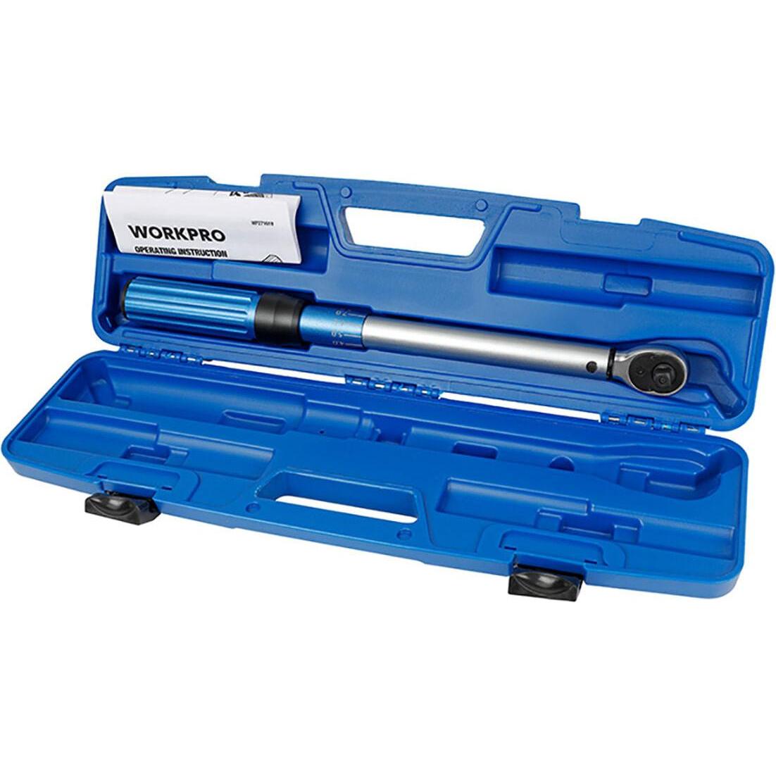 Workpro Silber Drehmomentschlüssel, ½ In Drehmoment Dynamo-Schlüssel (1/2", 40 - 220 Nm)