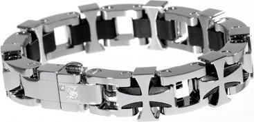 Immagine prodotto Simmons Jewelry Co. Bracciale in acciaio inossidabile Croce di Malta 16 mm (Acciaio inossidabile)