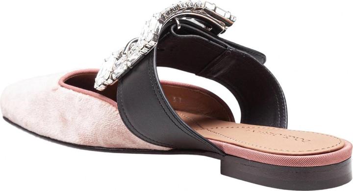 Actual product image Dolce & Gabbana velvet sabot with jewel buckle (38)