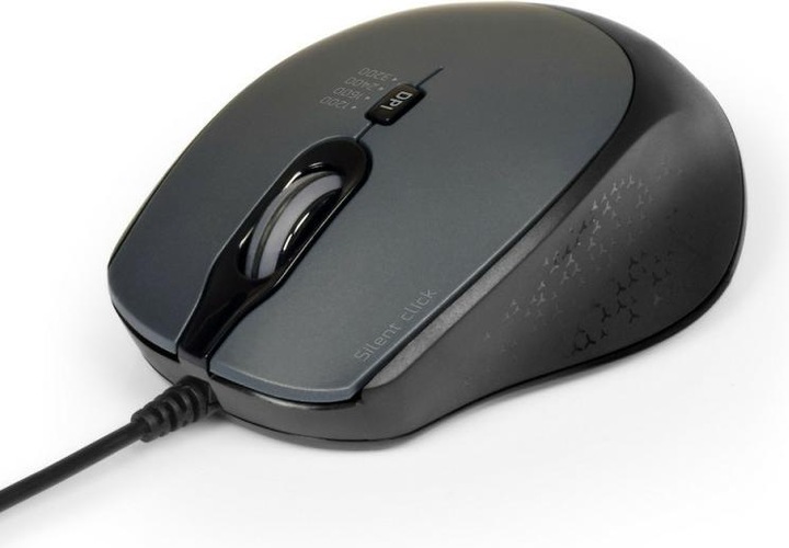 Productafbeelding Port Designs Office Pro Silent Muis Bedraad - Zwart - Bulk (Bedraad)
