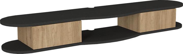 Produktbild En.Casa TV-Lowboard hängend Nyskiri 150x35x19 cm Anthrazit/Eicheoptik