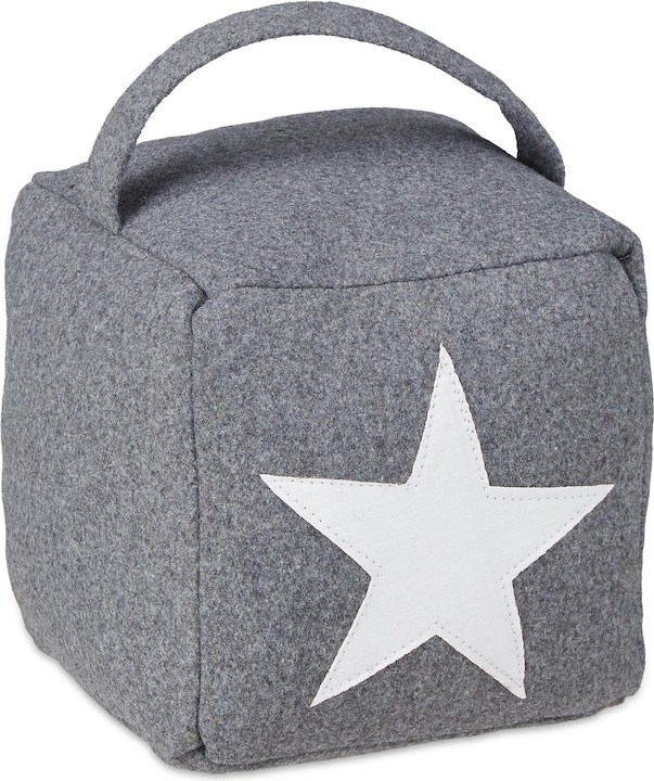 Actual product image Relaxdays Star Doorstop with Handle (1 Piece, 15 x 15 x 20 cm)