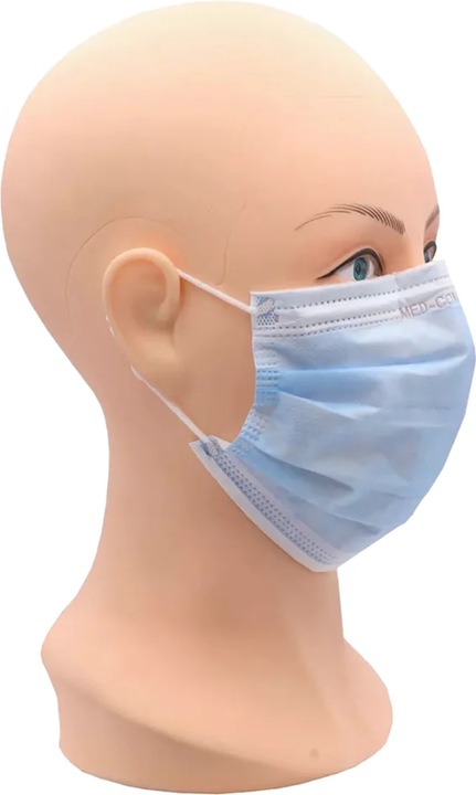 Actual product image Ampri MED-COMFORT face mask 3-lg. TYPE IIR - blue (50 x)
