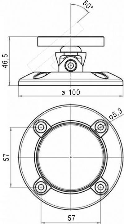 Actual product image effeff Adhesive counterplates 830-H2 (Indoor)
