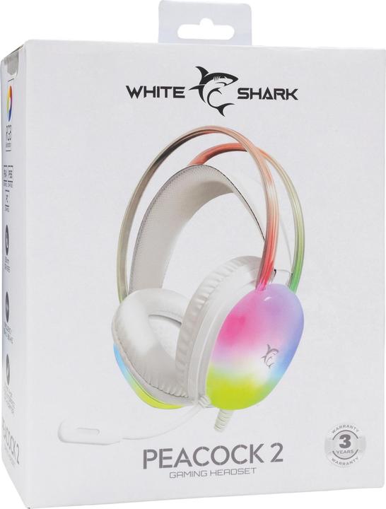 Actual product image White Shark GH-2444 Peacock-2 White (Cable)