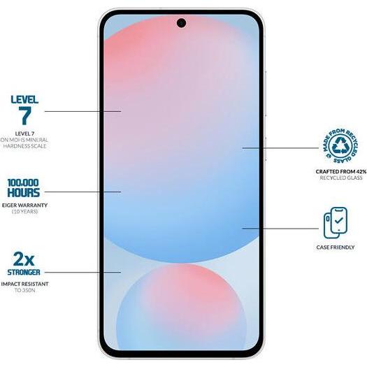 Thumbnail - Eiger Mountain Glass Clear Edge (1 Stück, Samsung Galaxy S25), Smartphone Schutzfolie, Transparent