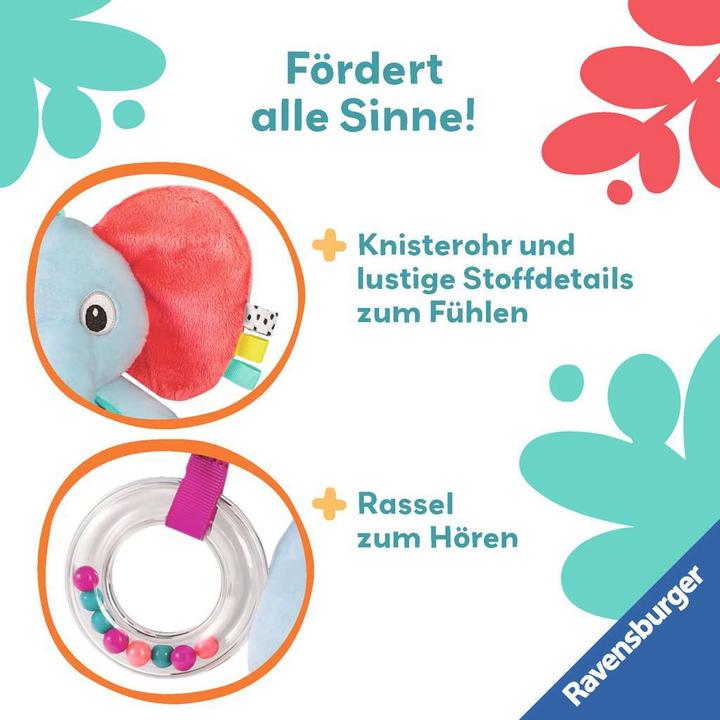 Immagine prodotto Ravensburger 4855 play+ explorer elephant, peluche con tanti effetti di gioco, per la casa e il lavoro.