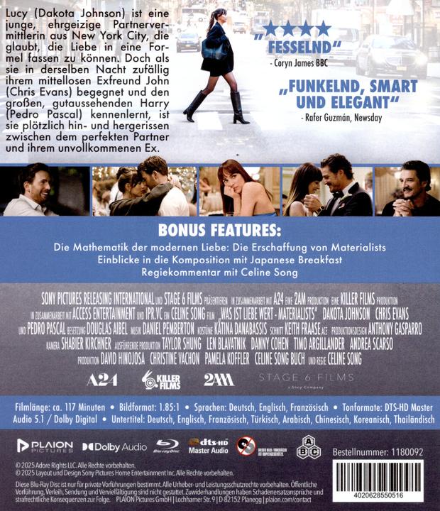 Image du produit Sony Was ist Liebe wert - Materialists (Blu-ray, Allemand)