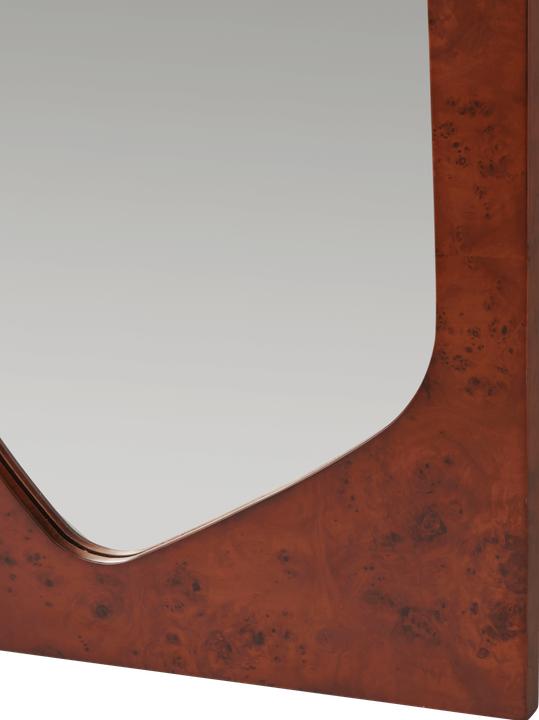 Ferm Living Folia Mirror - H135 - Dark Stained Burl (55 x 135 cm)