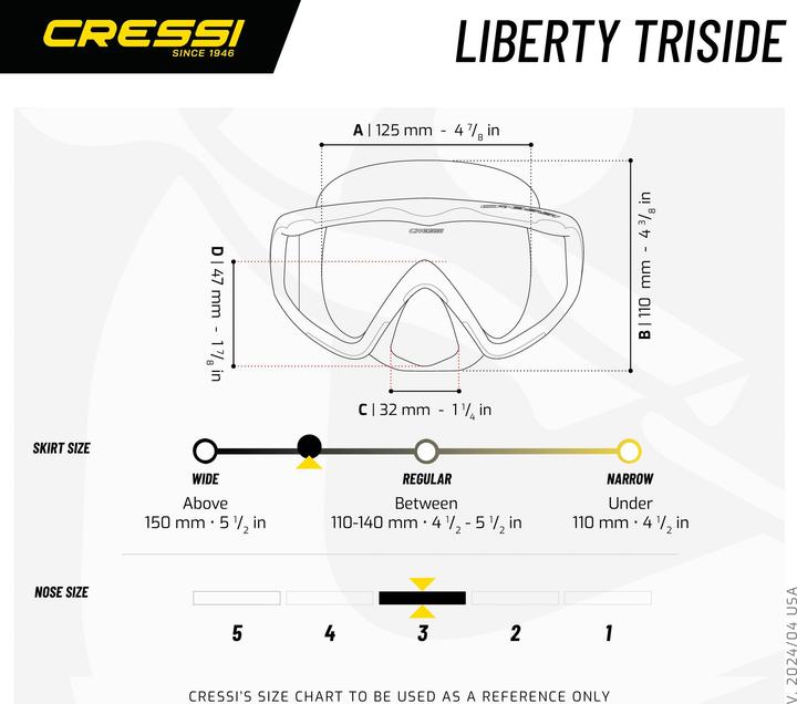 Produktbild Cressi Liberty Triside