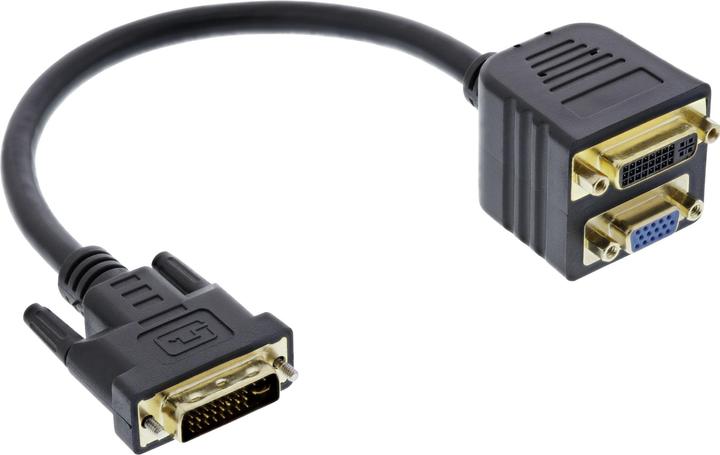 Produktbild InLine DVI-I Adapterkabel (DVI, VGA, 23 cm)