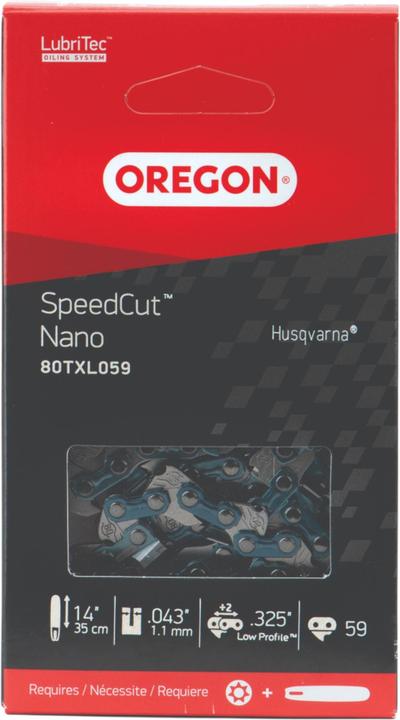 Produktbild Oregon Kette.325", 1.1 mm, 59 Treibglieder, SpeedCut Nano, Halbmeissel (Kettensäge, Sägekette)