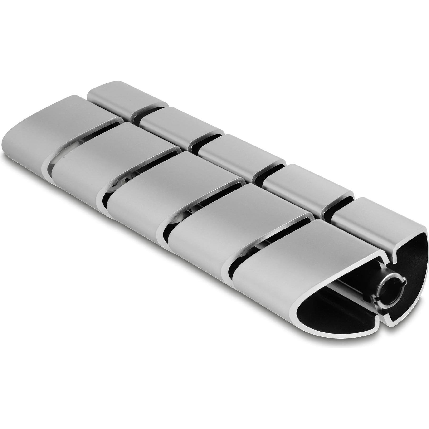 Delock, Kabelschutz + Kabelführung, Befestigungselement für Kabelkanal 75 x 45 mm 5 Stück silber (Kabelkanal, 45 mm)