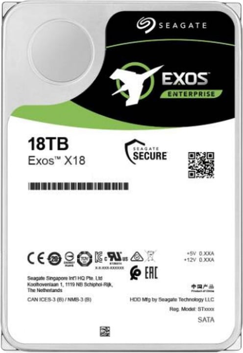 Produktbild Seagate Exos X18 SAS (18 TB, 3.5", CMR)