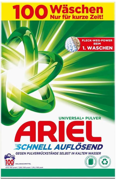 Produktbild Ariel Universal+ (100 Waschgänge, Waschpulver)