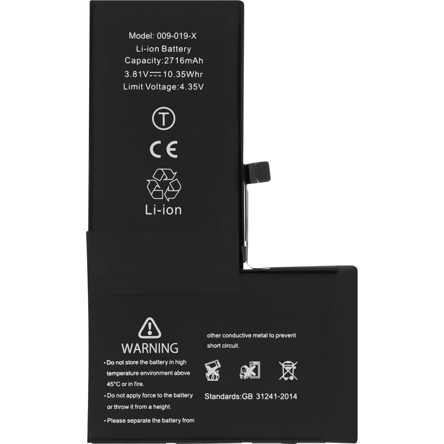 Clappio 2716mAh Austausch-Akku, Ersetzt Modell 616-00346, Smartphone Akku