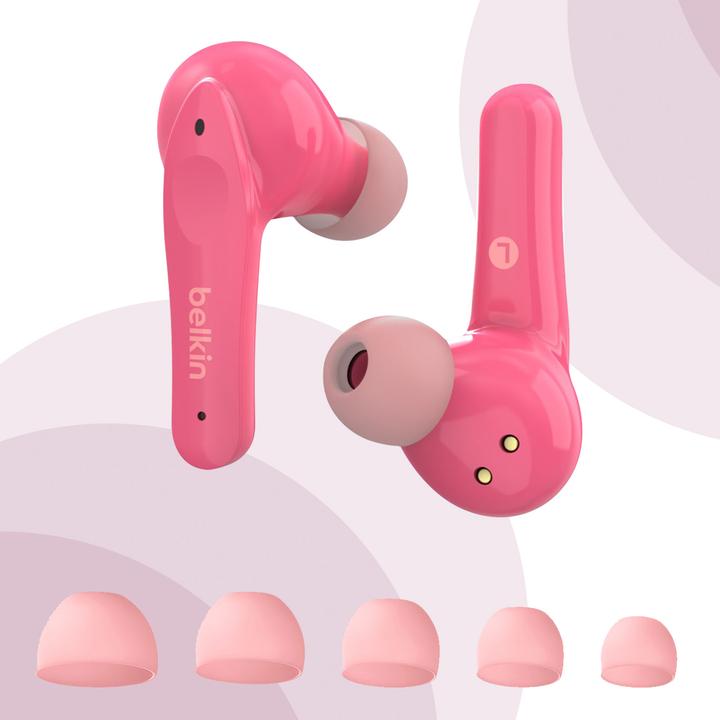 Produktbild Belkin SoundForm Nano Bluetooth In-Ear Kinder Kopfhörer, kabellos, 85 dB Begrenzung, True Wireless
