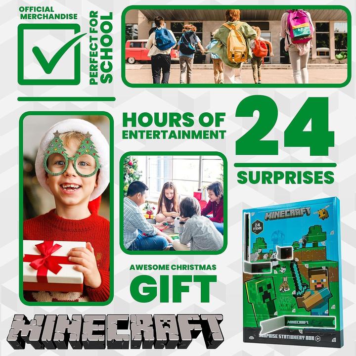 Actual product image Minecraft Surprise Stationary Box