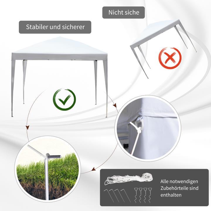 Actual product image Outsunny Folding pavilion with carrier bag (300 cm, 295 cm)