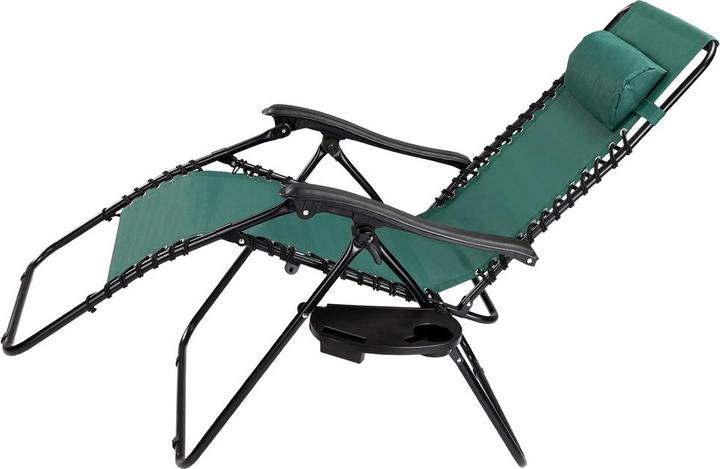 Produktbild Casaria Liegestuhl Verstellbar Kopfpolster Klappbar (165 cm)