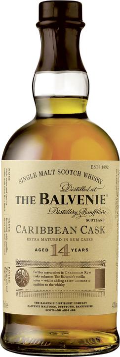 Produktbild Balvenie 14 Years Caribbean Cask (Single Malt, Scotch Whisky, 1 x 70 cl)