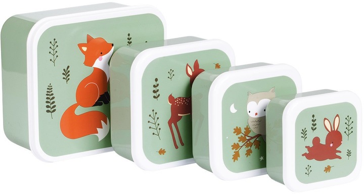 Produktbild A Little Lovely Company Lunch & snack box set