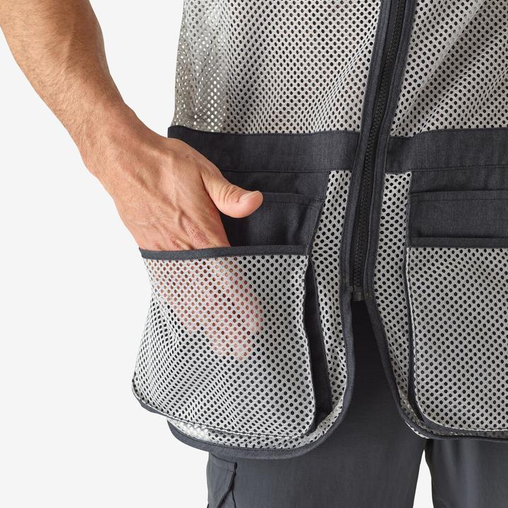 Produktbild Solognac Jagdweste 100 grau/schwarz (L)