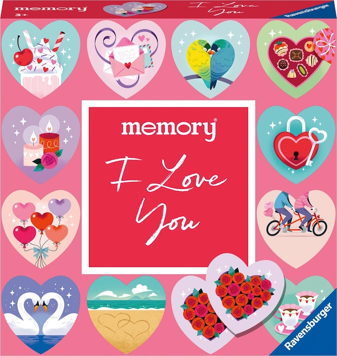 Produktbild Ravensburger moments memory® I love you - 22398 - Spieleklassiker - 24 in Herzform (Deutsch)