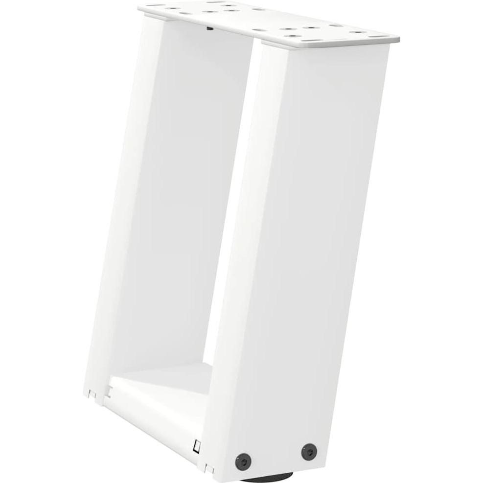 VidaXL, Tischbeine + Tischgestell, Couchtischbeine U-Form 2 Stk. Weiss 30x(30-31) cm Stahl Tischbein