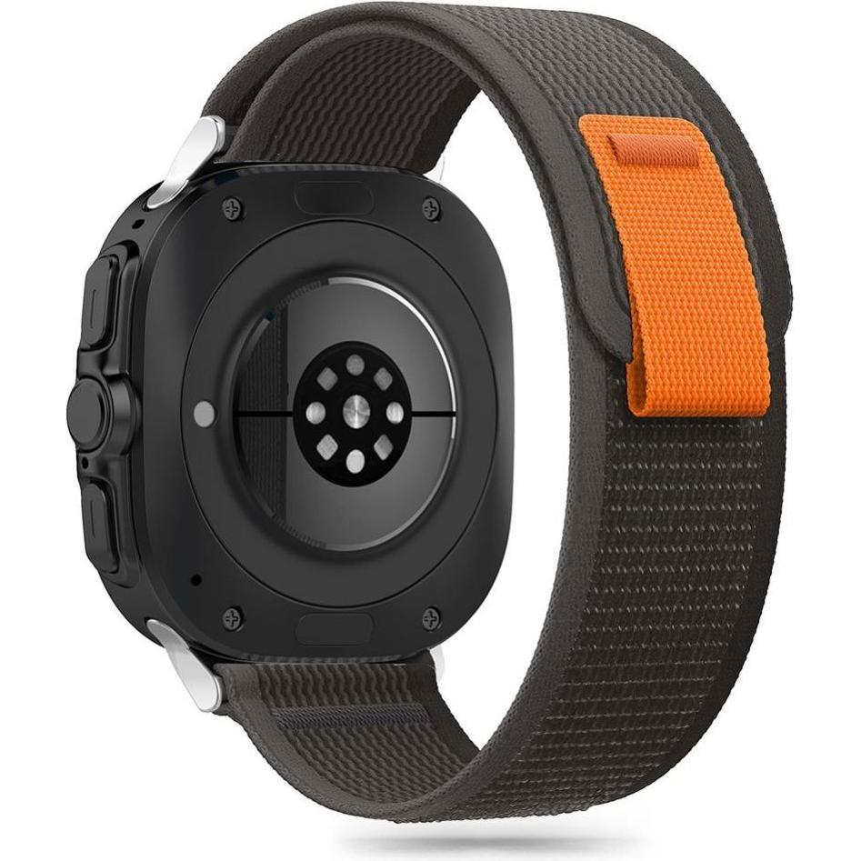 Tech-Protect Nylon Strap (Nylon), Uhrenarmband, Schwarz, Orange