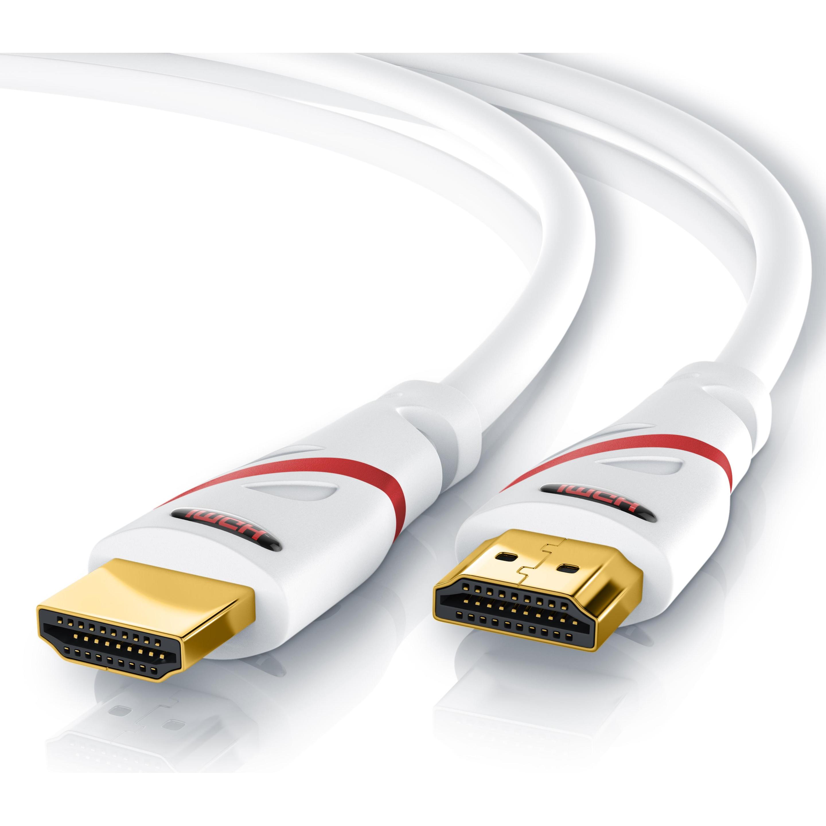 CSL HDMI Kabel 2.0b - 4k Ultra HD 2160p - 3D Ready - High Speed - 3 fach geschirmt - HDMI 2.0b 2.0a 2.0 (1 m, HDMI), Vid...
