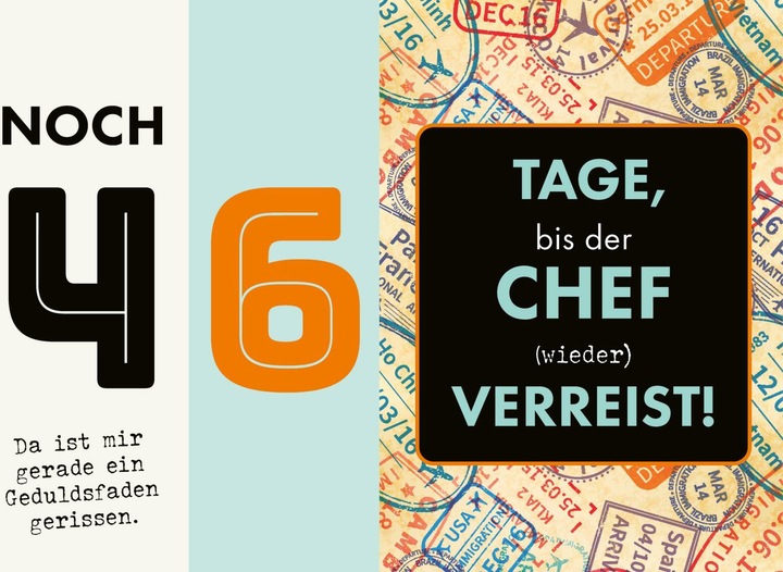 Actual product image Countdown calendar for the office (Hardcover, German)