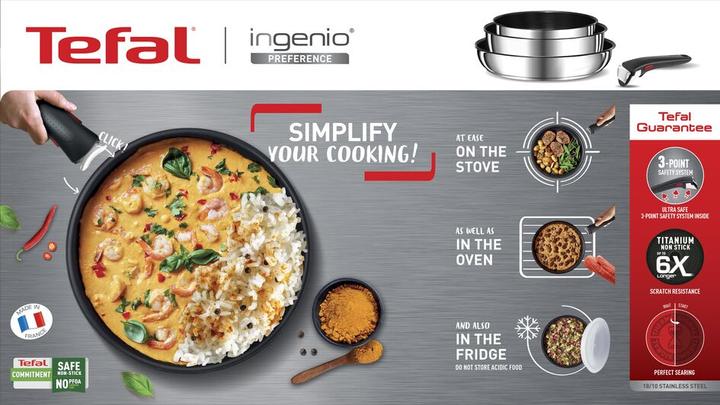 Produktbild Tefal Ingenio Preference - Koekenpan - 24 cm (24 cm, Bratpfanne, Edelstahl)