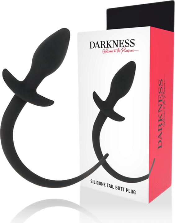 Actual product image Darkness Silicone Anaplug with Tail
