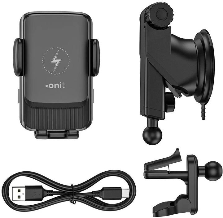 Image du produit Onit Support de téléphone portable Smart avec fonction de charge, fixation