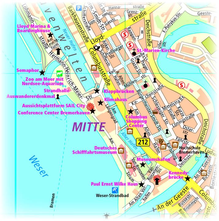 Image du produit La ville de Bremerhaven. Plan de ville 1 : 16 000 16000