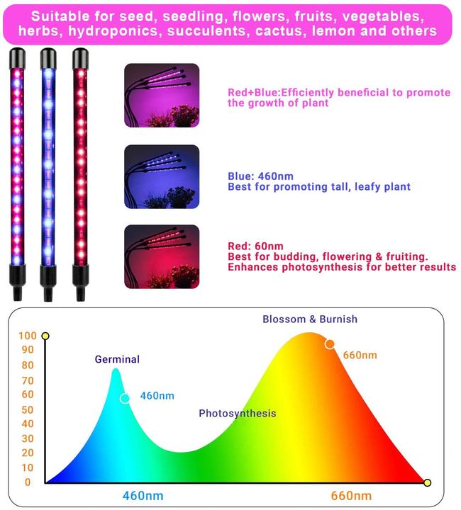 Image du produit Niello Lampe à LED pour plantes (LED)