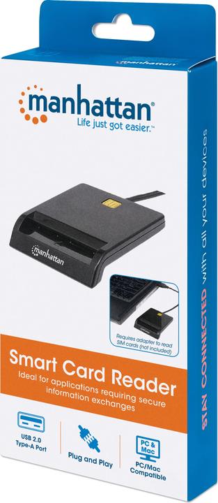Produktbild Manhattan USB-A-Stecker, Chipkartenleser, extern (USB 2.0)