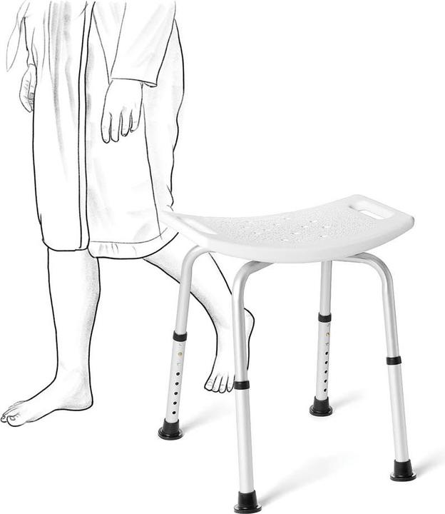 Actual product image Vitility Shower seat with backrest (136 kg)