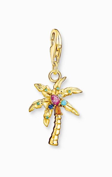 Image du produit Thomas Sabo Charm pendentif Palmier multicolore doré (Argent 925)