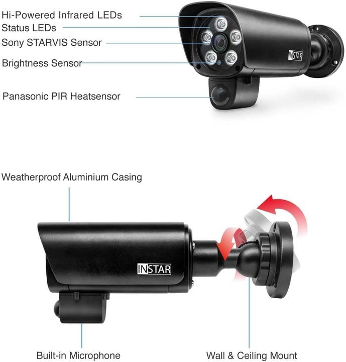 Actual product image Instar IN-9408 2K+ LAN/POE sw 101666 LAN IP surveillance camera 2560 x 1440 pixels (2560 x 1440 Pixels)