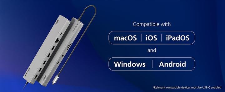 Produktbild Aten USB-C Multiport Dock 4K Dual Display (USB-C, 11 Ports)