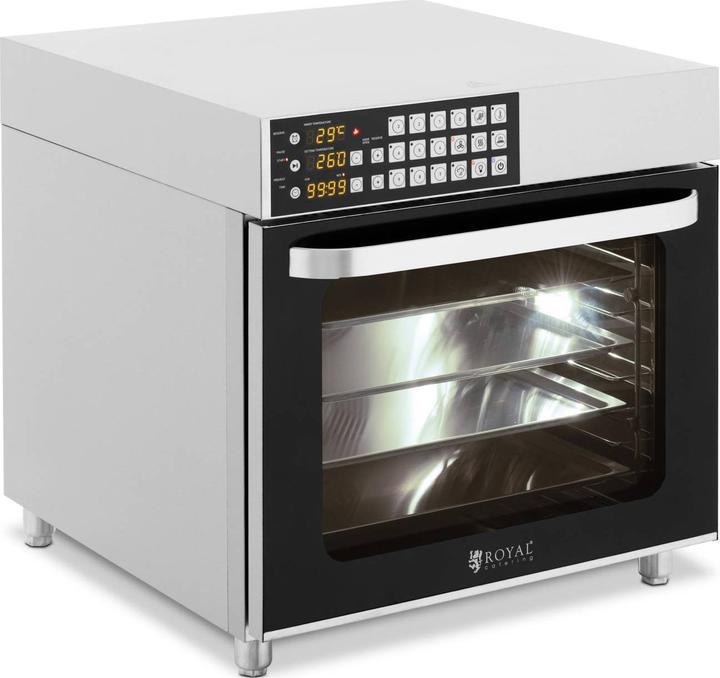 Produktbild Royal Catering Profi-Heissluftofen Konvektomat 2800 W 230 V Timer versch. Funktion 4 Bleche