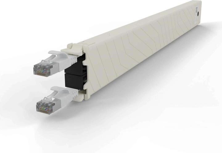 Productafbeelding PATCHBOX één / Cassette / 8RU / Cat 6A, STP, 0,8 m, wit (U/FTP, CAT6a, 0.80 m)