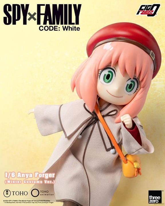 Produktbild ThreeZero Spy x Family Code: White FigZero Actionfigur 1/6 Anya Forger Winter Costume Ver. 17 cm