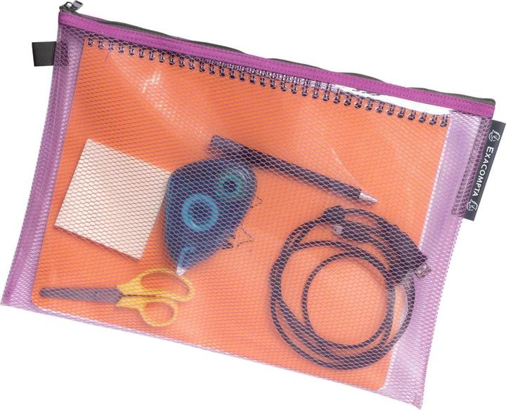 Image du produit Exacompta Transparente Tasche/Etui mit Reissverschluss, flexibles Recycling-PP, Kollektion Pop'N Co