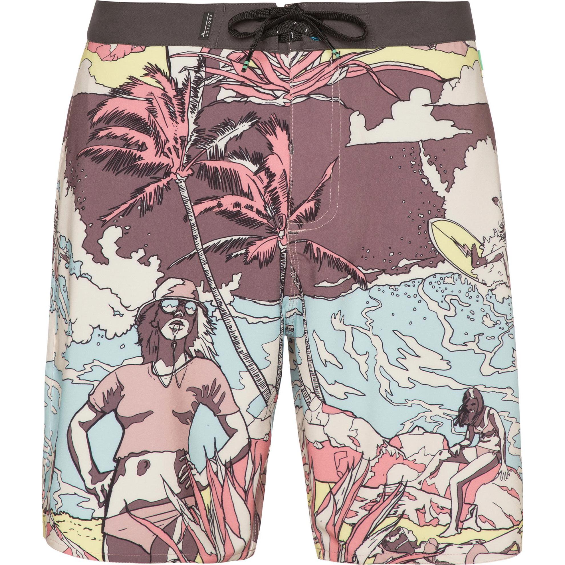 Protest, Uomini, Costume da uomo, Costume da bagno Perry da uomo, Malva, 32, (32)