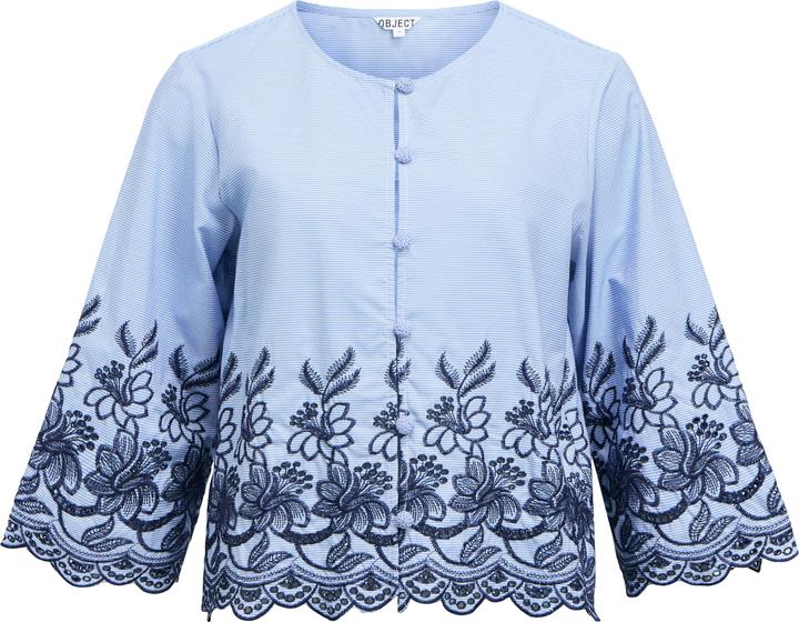 Produktbild Object Bestickte Cropped Bluse (40)